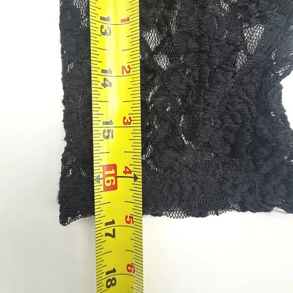 Double Take Y2K Black Floral Lace Sheer Witchy Duster Cardigan 2X Made in USA - Picture 7 of 8